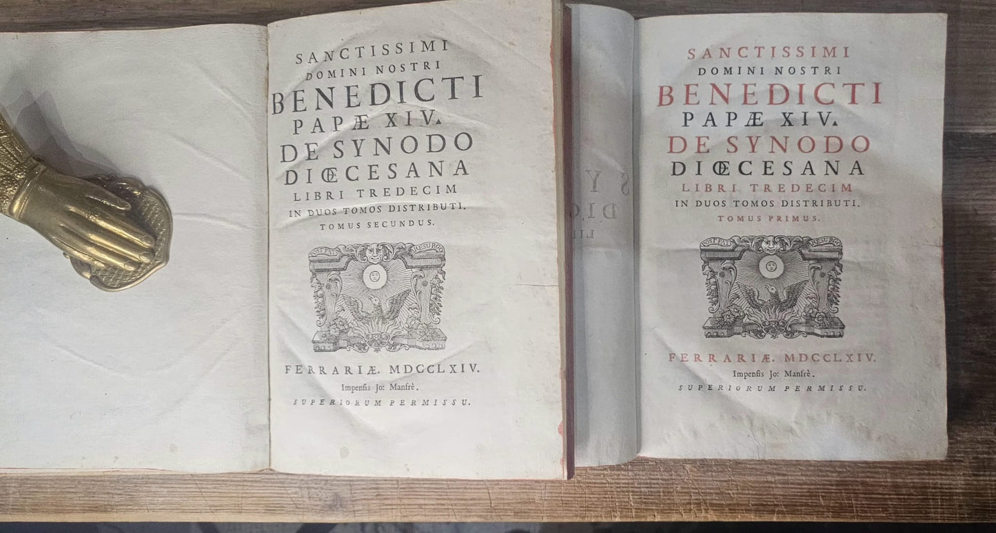 Sanctissimi Domini Nostri Benedicti Papae XIV De Synodo Diocesana - Libri tredecim in duos tomos