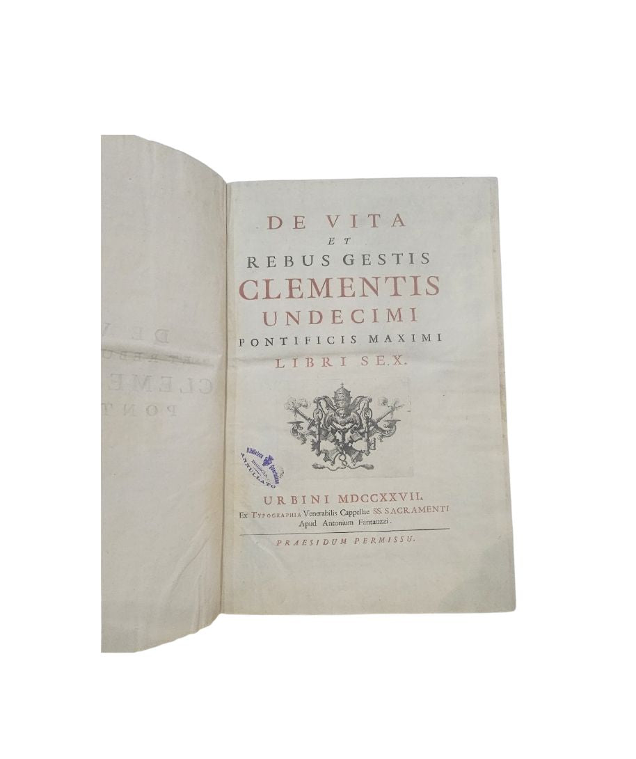 De vita et rebus gestis Clementis Undecimi Pontificis Maximi Libri sex