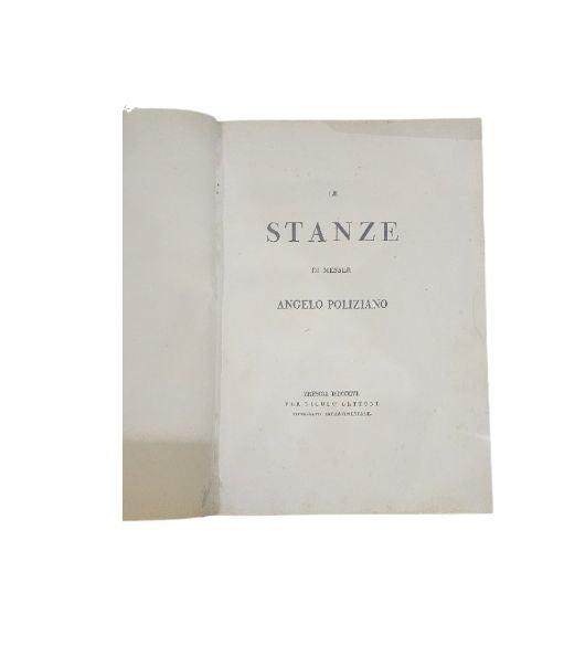 Le stanze di messer Angelo Poliziano