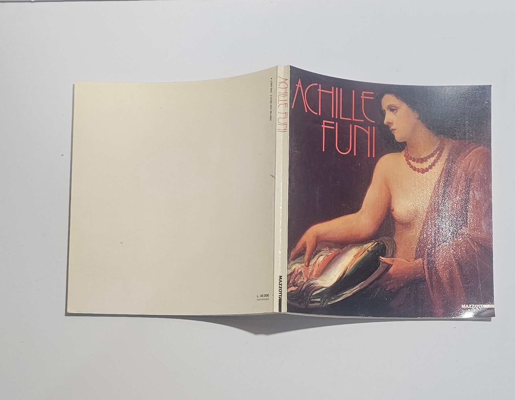 Interno catalogo Achille Funi immagini e testi arte italiana