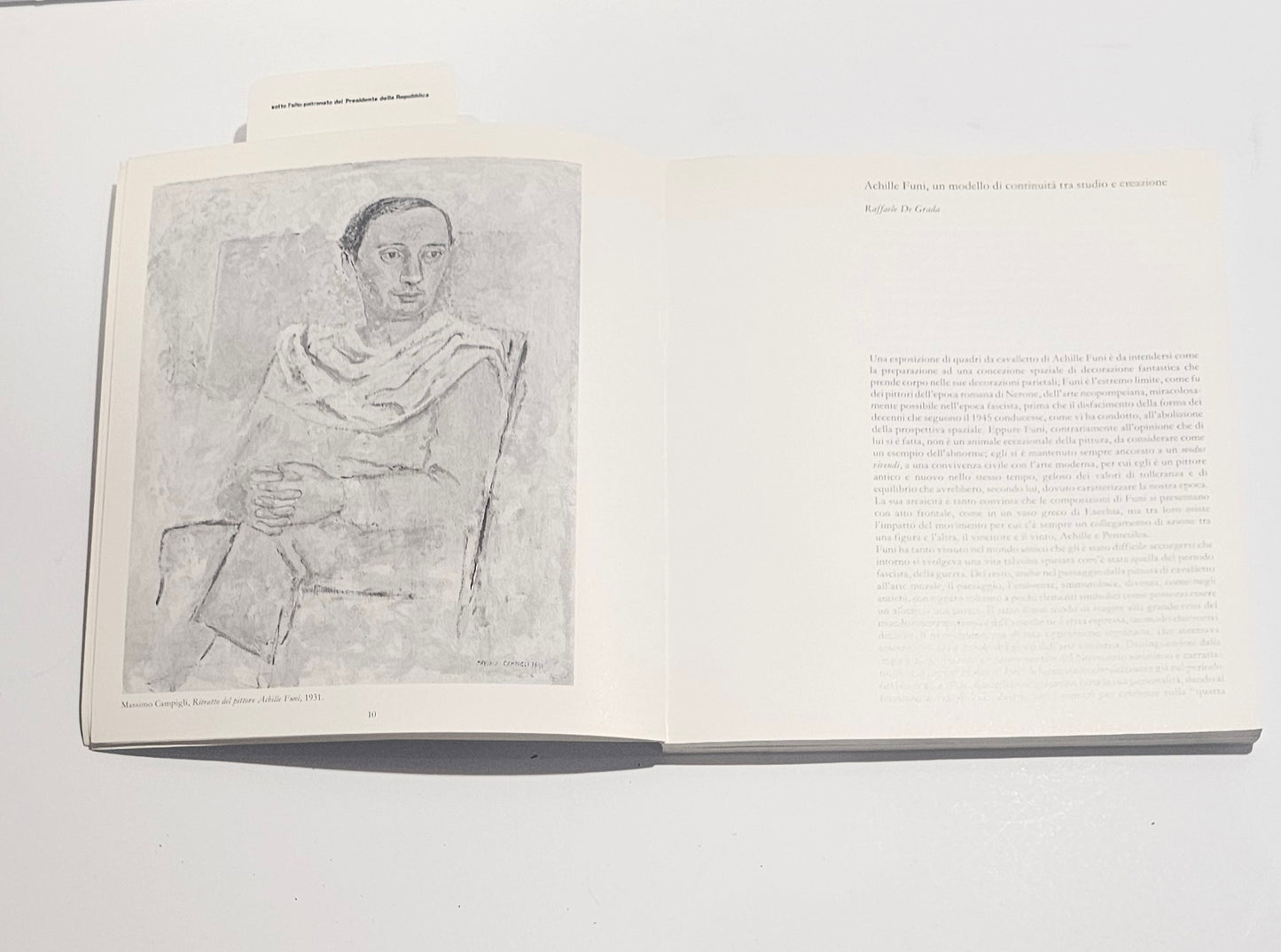 Saggio critico Achille Funi catalogo mostra arte Novecento