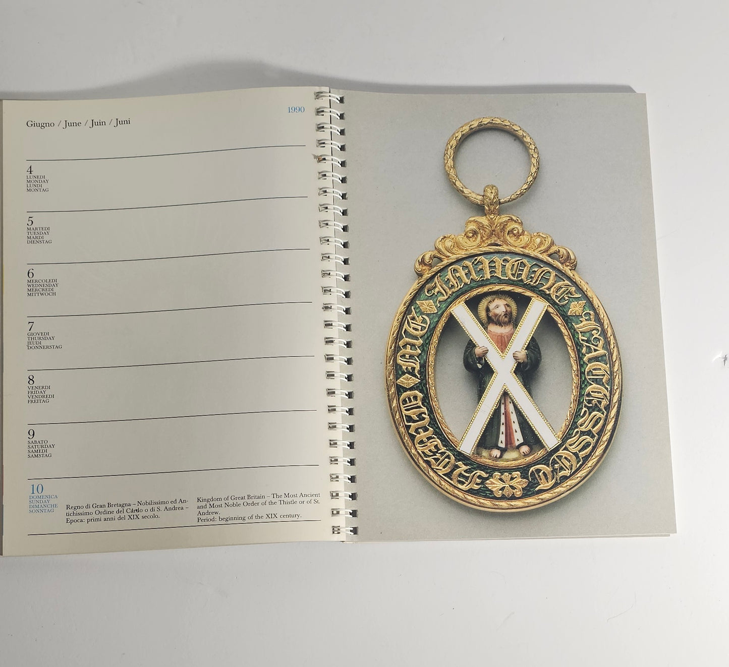 Agenda vintage Beretta collezionismo militaria