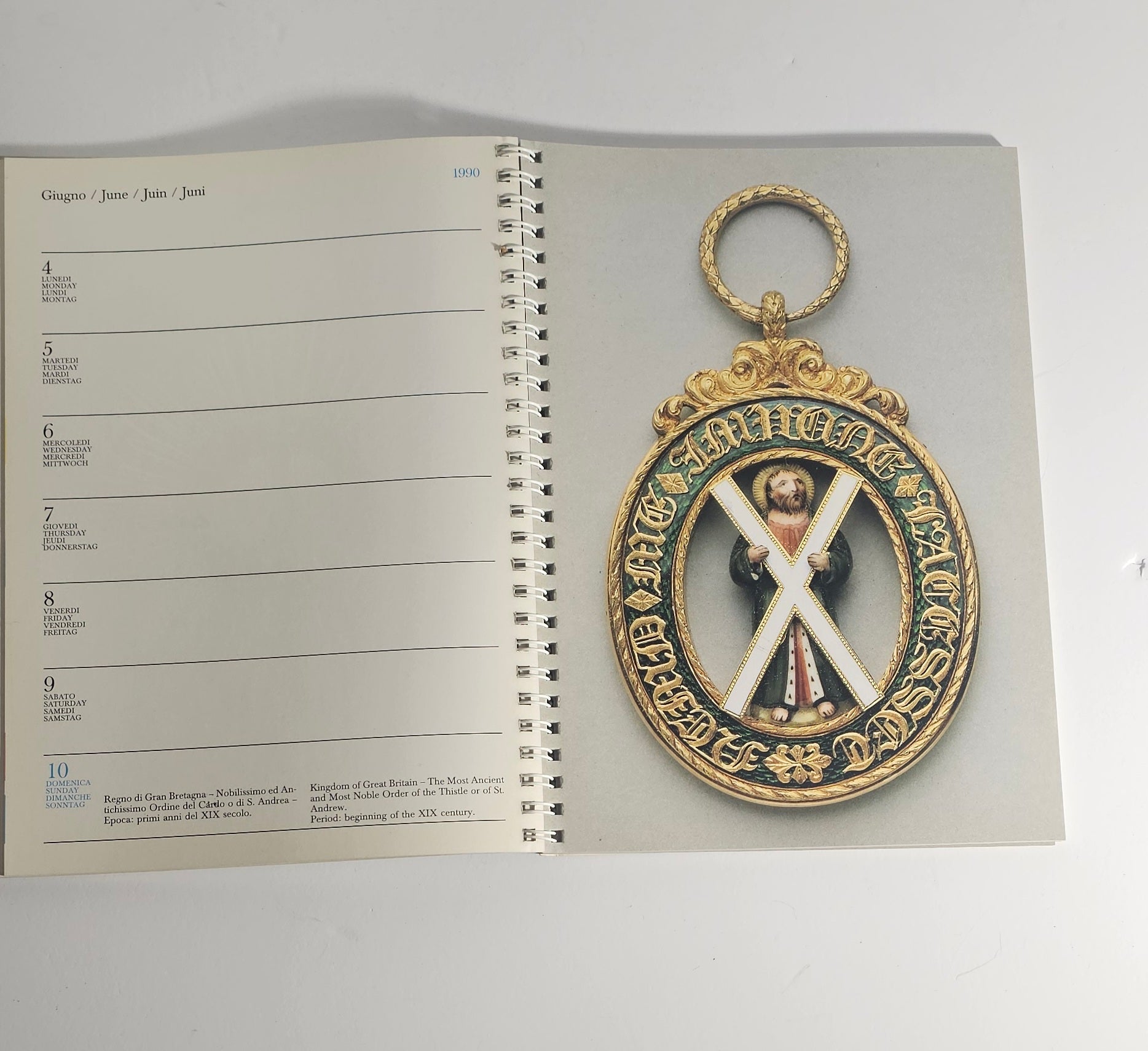 Agenda vintage Beretta collezionismo militaria