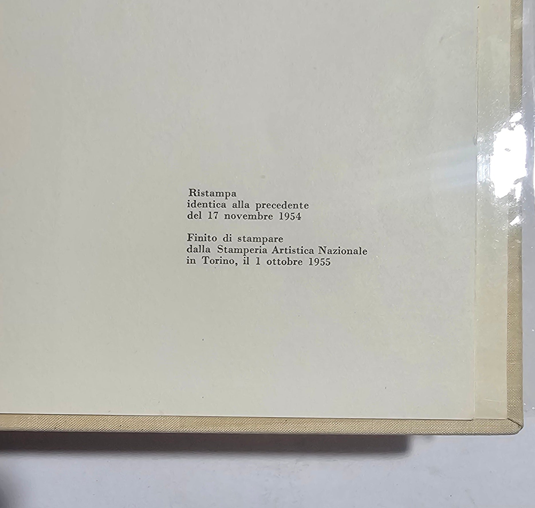 Fiabe di Andersen edizione Einaudi I Millenni 1955 colophon 