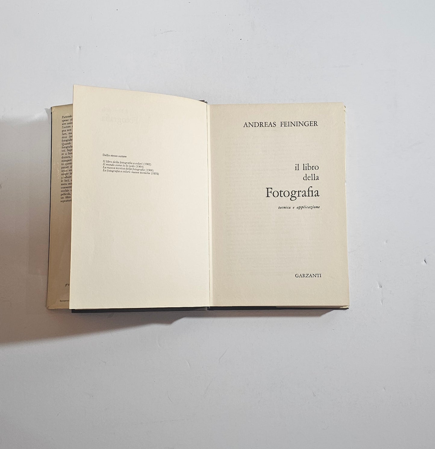 frontespizio libro fotografia andreas feininger garzanti