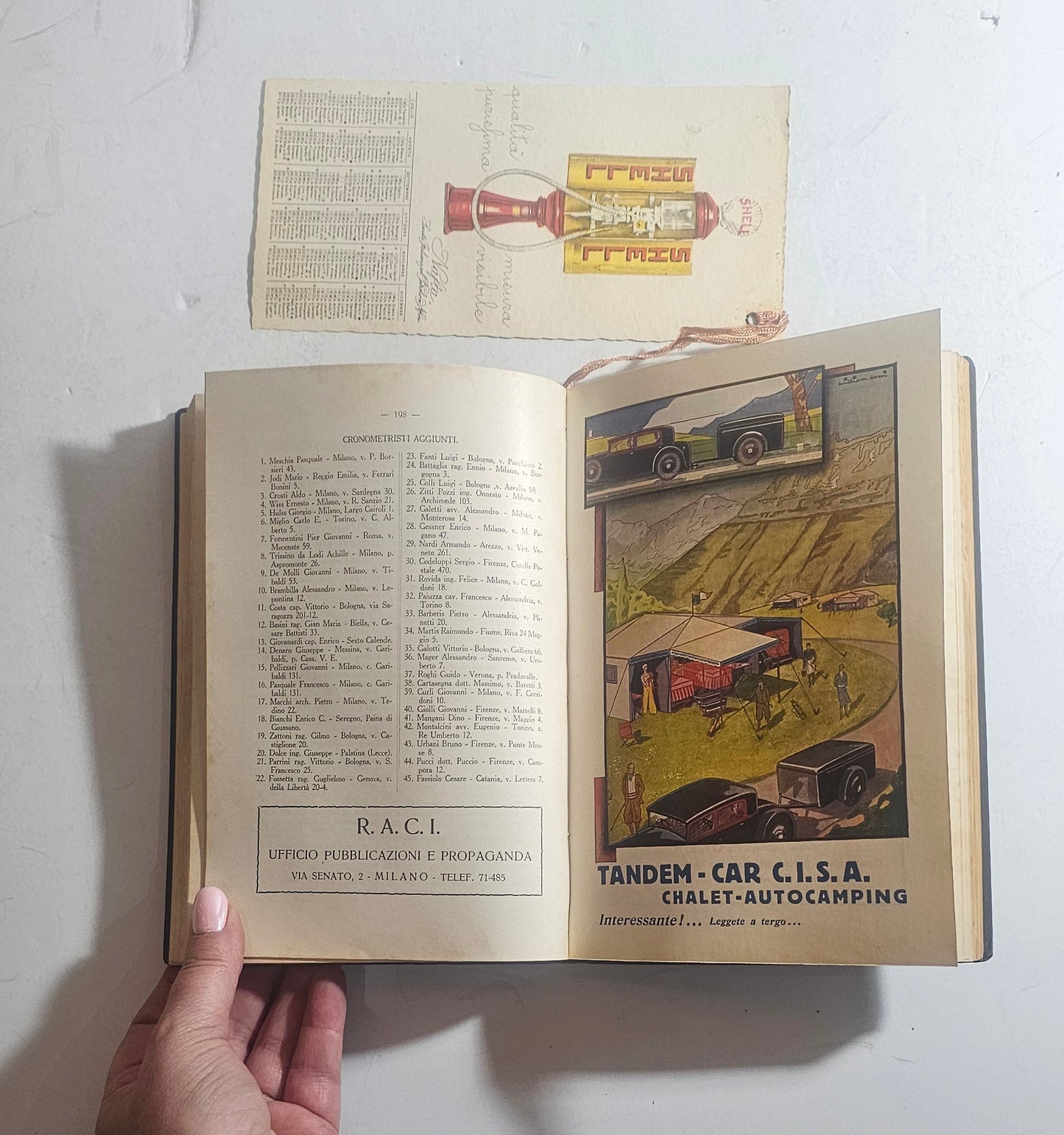 Pubblicità originale Spido presente nell'Annuario dell'Automobilismo 1931 Iolibrocarmine