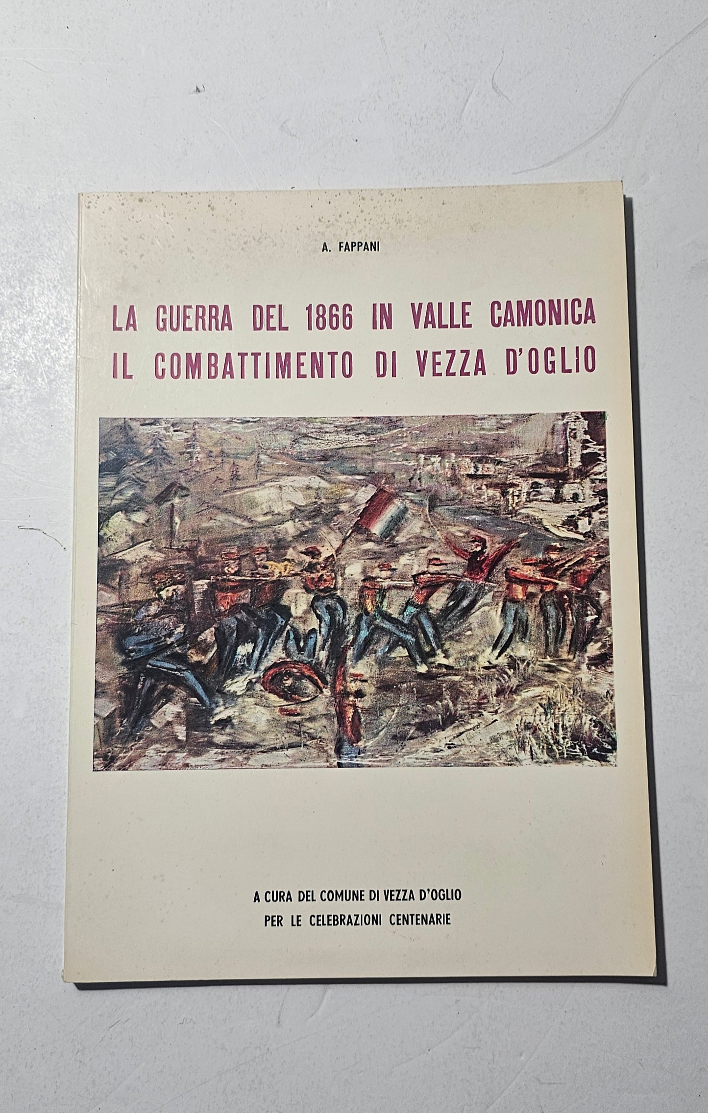 Copertina originale La guerra del 1866 in Valle Camonica Antonio Fappani iolibrocarmine