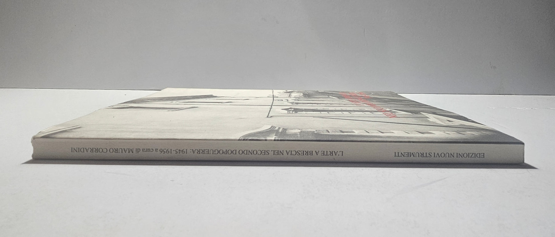Dettaglio copertina catalogo mostra Brescia dopoguerra