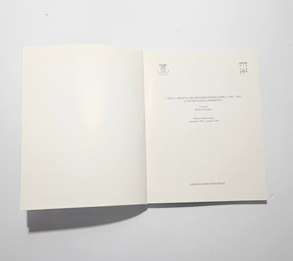 Interno libro con testi e immagini arte bresciana frontespizio

