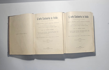 Frontespizio libro gastronomia italiana 1910 Cougnet iolibrocarmine
