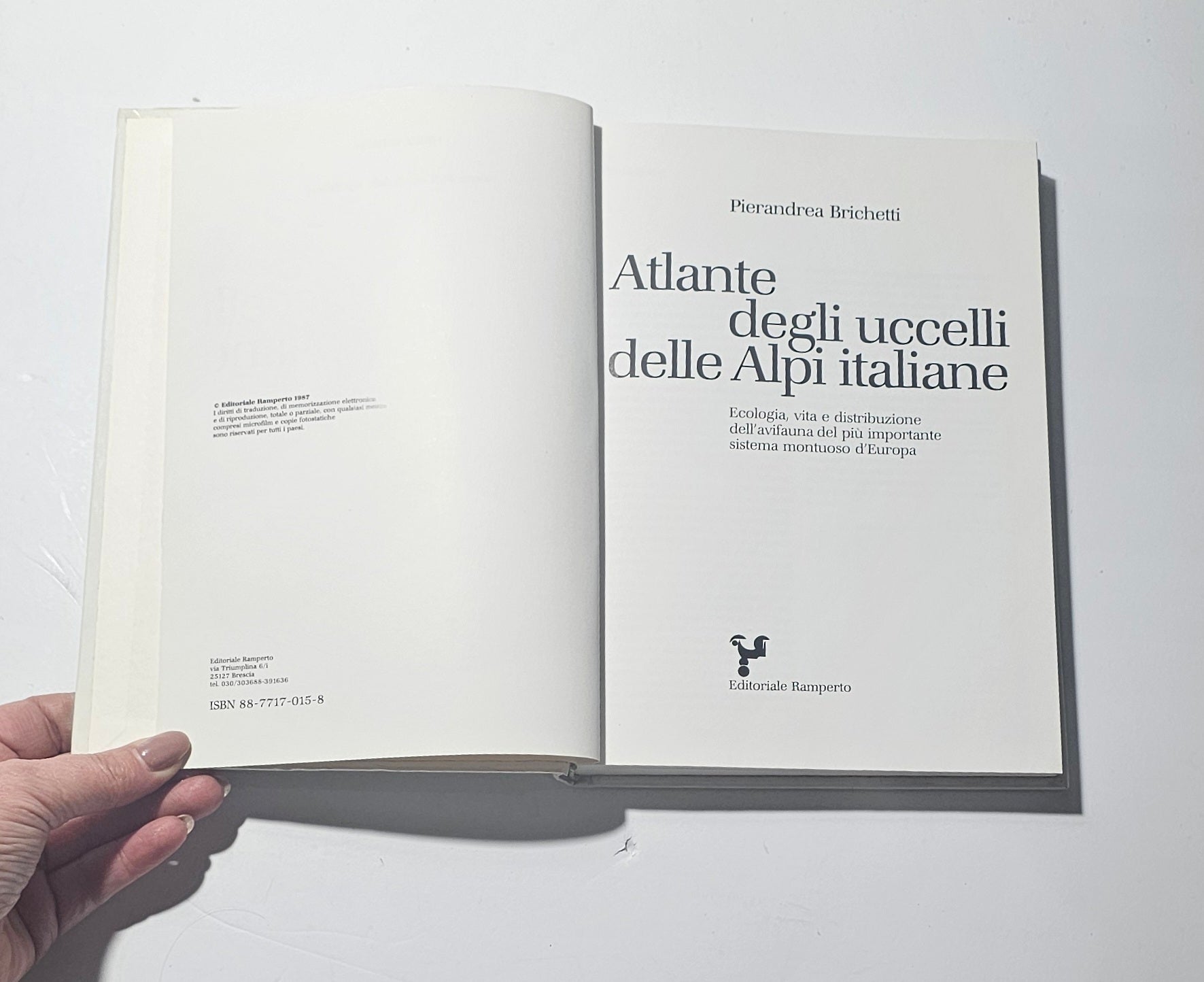 frontespizio atlante degli uccelli delle alpi italiane pierandrea brichetti iolibrocarmine