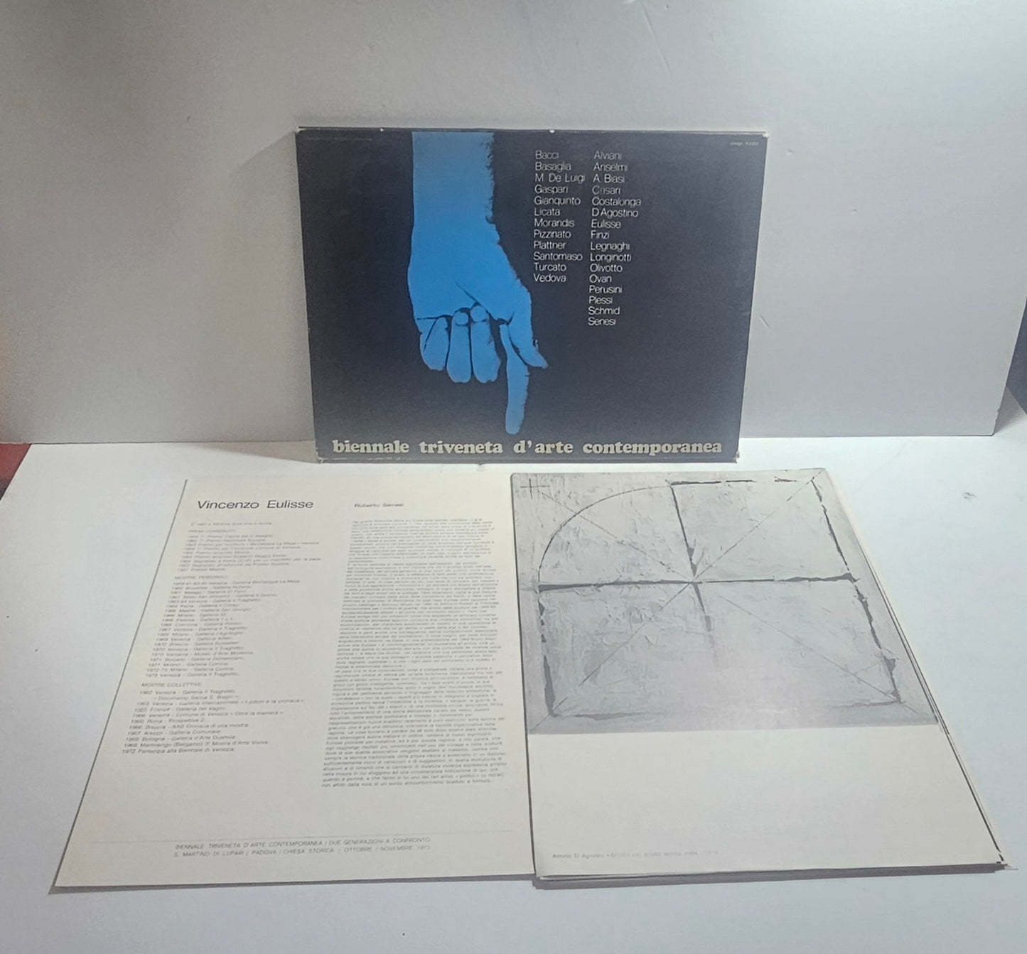 Cartella Due generazioni a confronto Biennale Triveneta Arte Contemporanea 1973 – iolibrocarmine