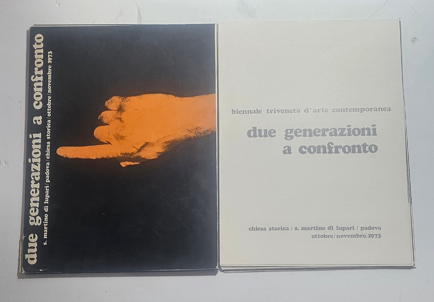 Biennale Triveneta d’Arte Contemporanea 1973 cartella originale con design di Fabrizio Plessi – iolibrocarmine