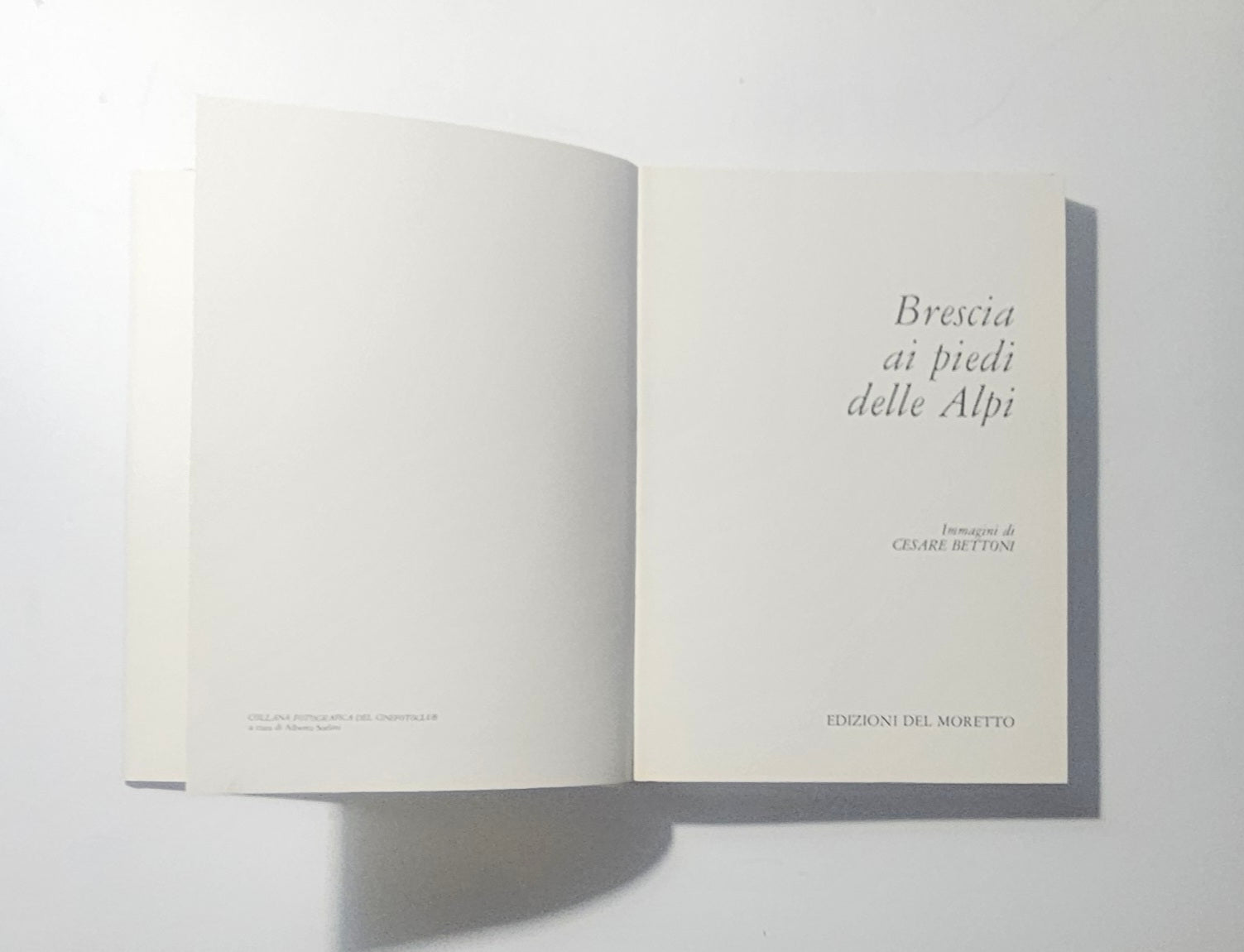 Frontespizio del libro Brescia ai Piedi delle Alpi Edizioni del Moretto iolibrocarmine
