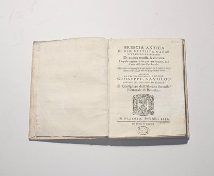 Brescia Antica Gio Battista Nazari edizione 1658 iolibrocarmine
