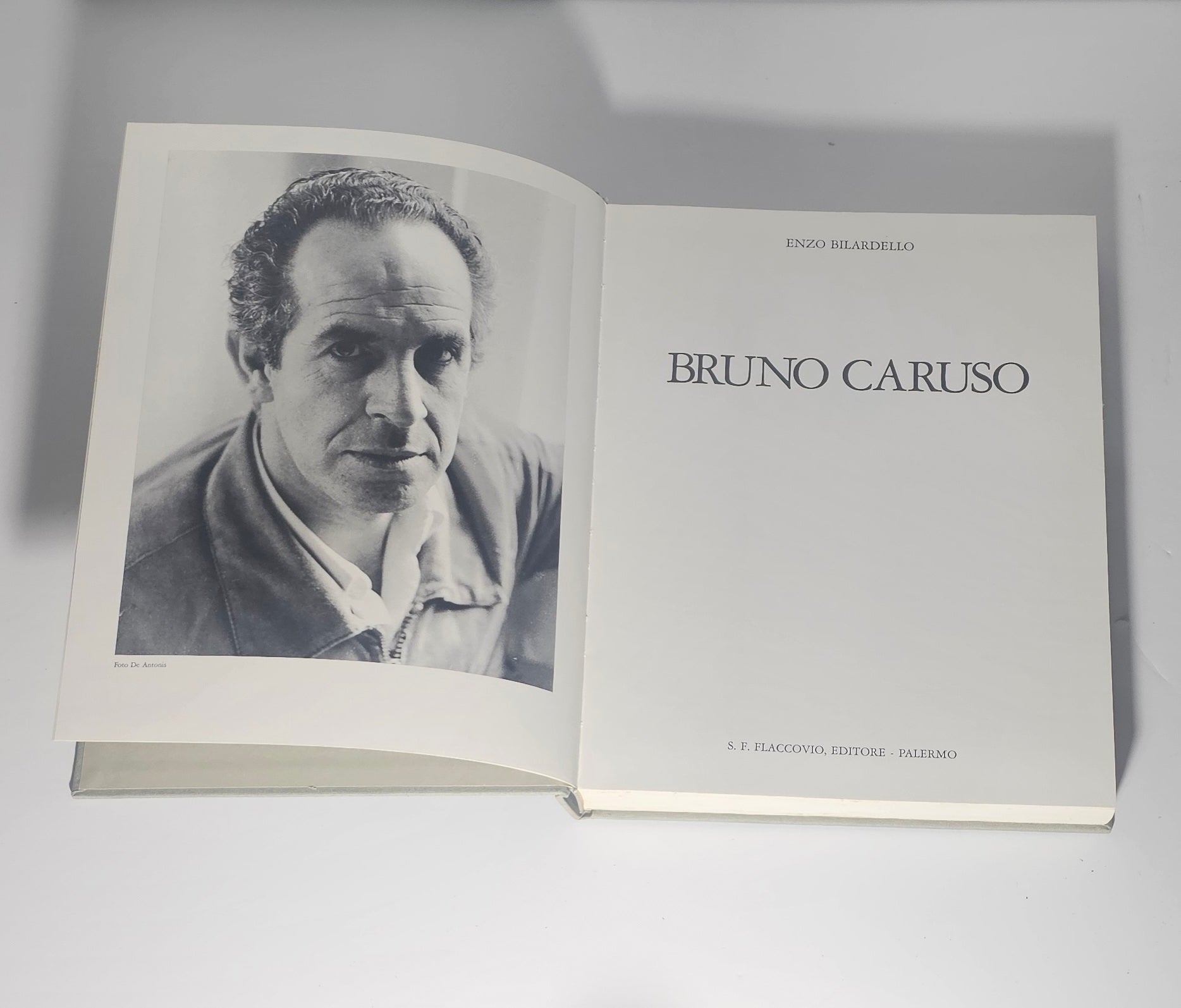 frontespizio e ritratto opere Bruno Caruso disegni io libro carmine
