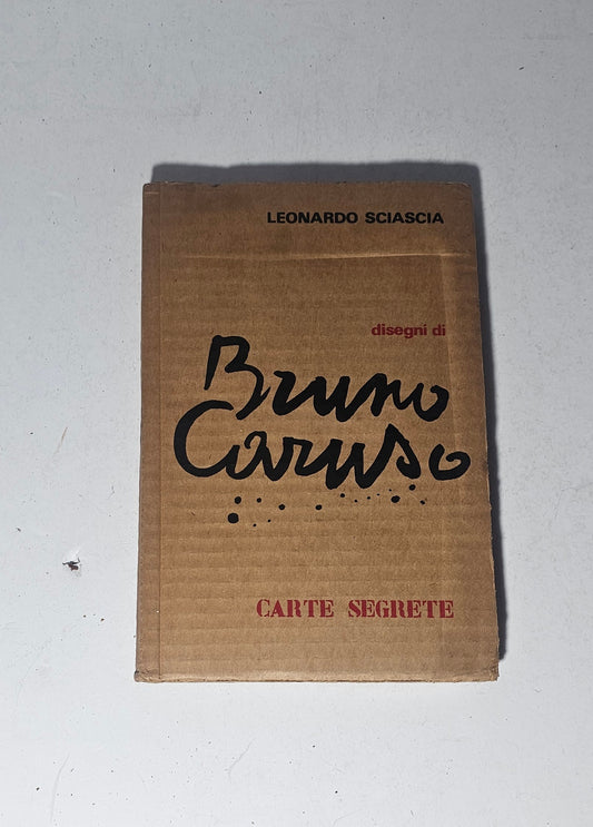 Fronte copertina libro Sciascia Caruso Carte Segrete
