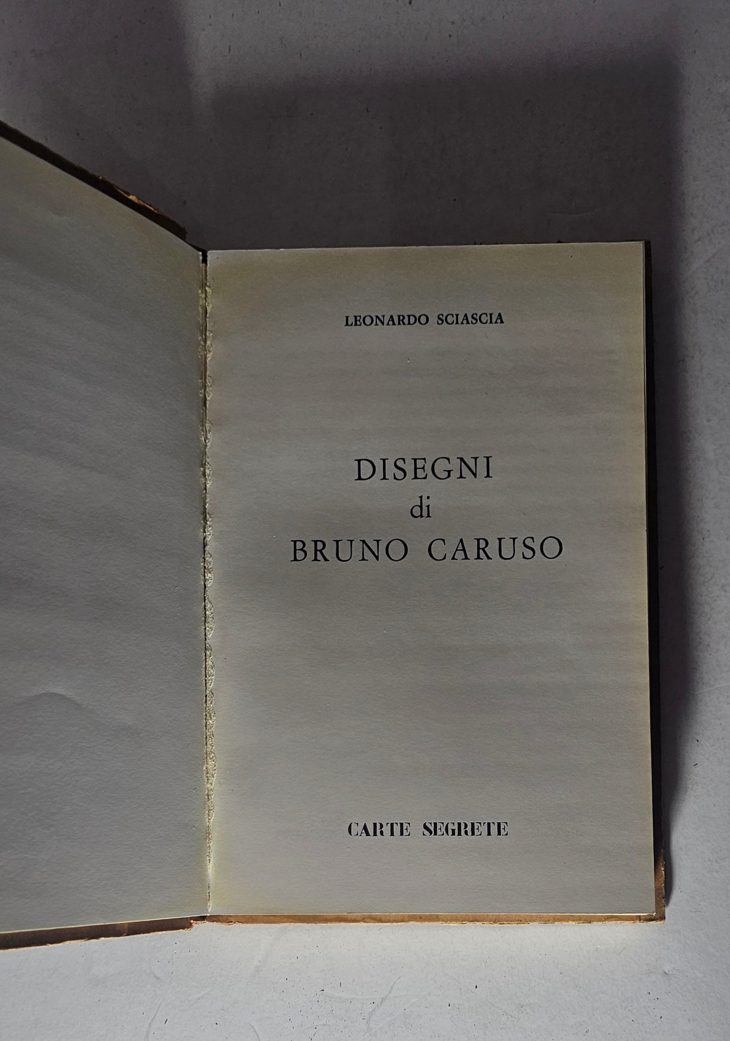 Frontespizio Disegni di Bruno Caruso Leonardo Sciascia

