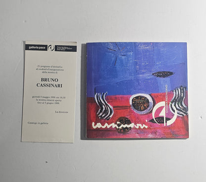 Catalogo Bruno Cassinari Galleria Pace Milano
