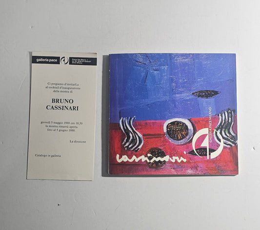 Catalogo Bruno Cassinari Galleria Pace Milano
