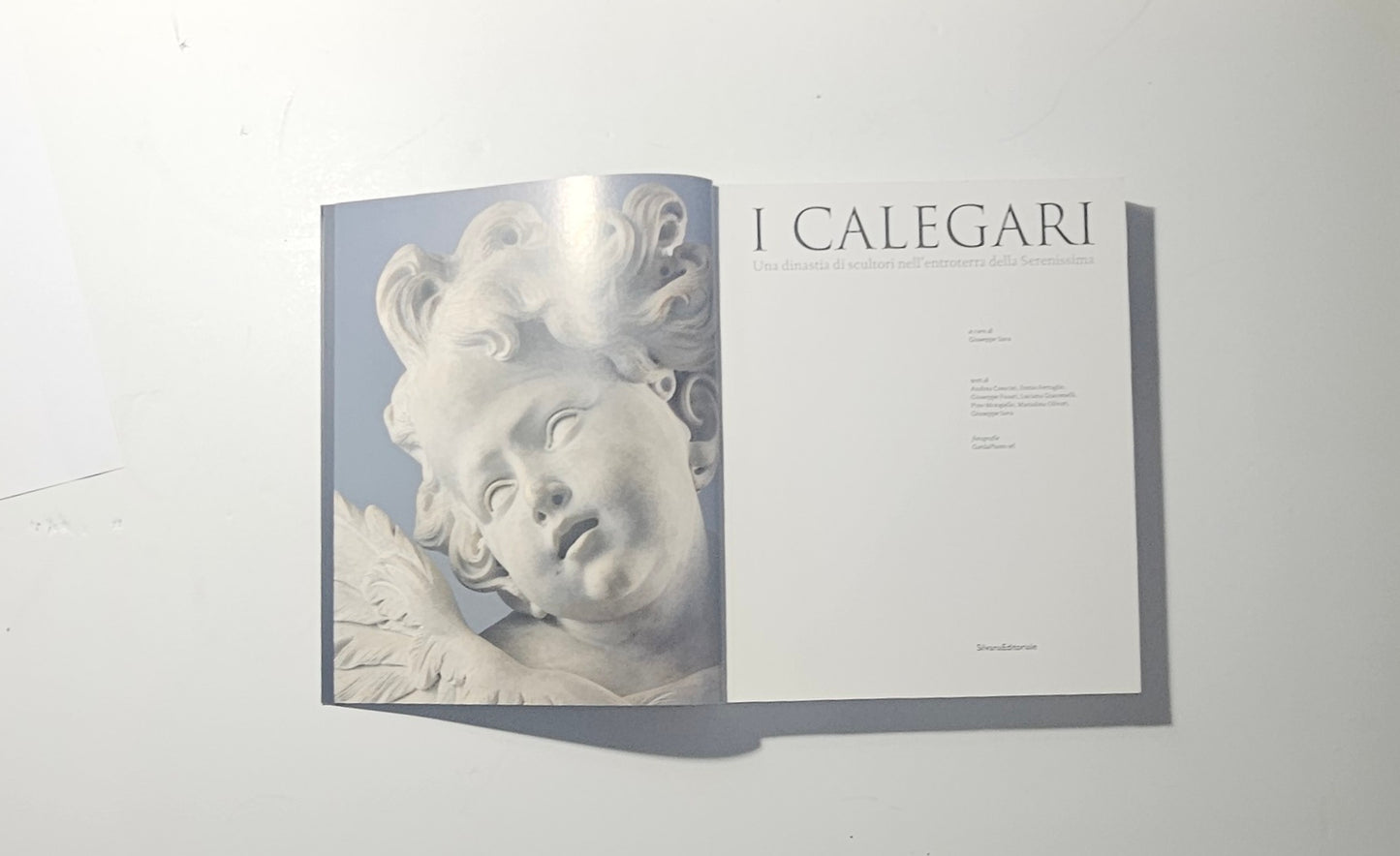 Frontespizio del catalogo I Calegari dedicato alla scultura barocca iolibrocarmine