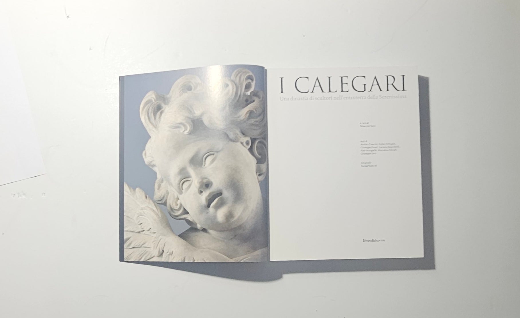 Frontespizio del catalogo I Calegari dedicato alla scultura barocca iolibrocarmine