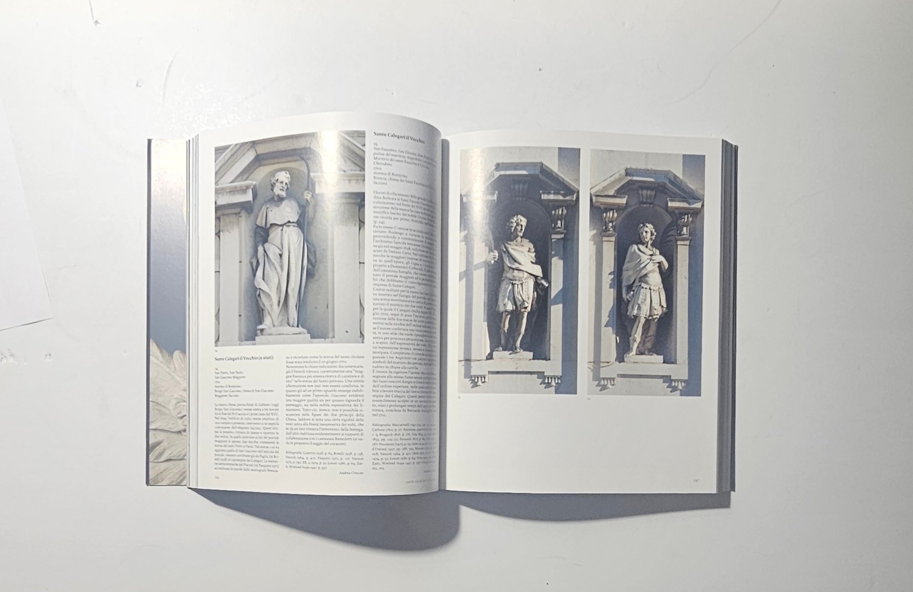 Pagine interne con statue e opere dei Calegari iolibrocarmine