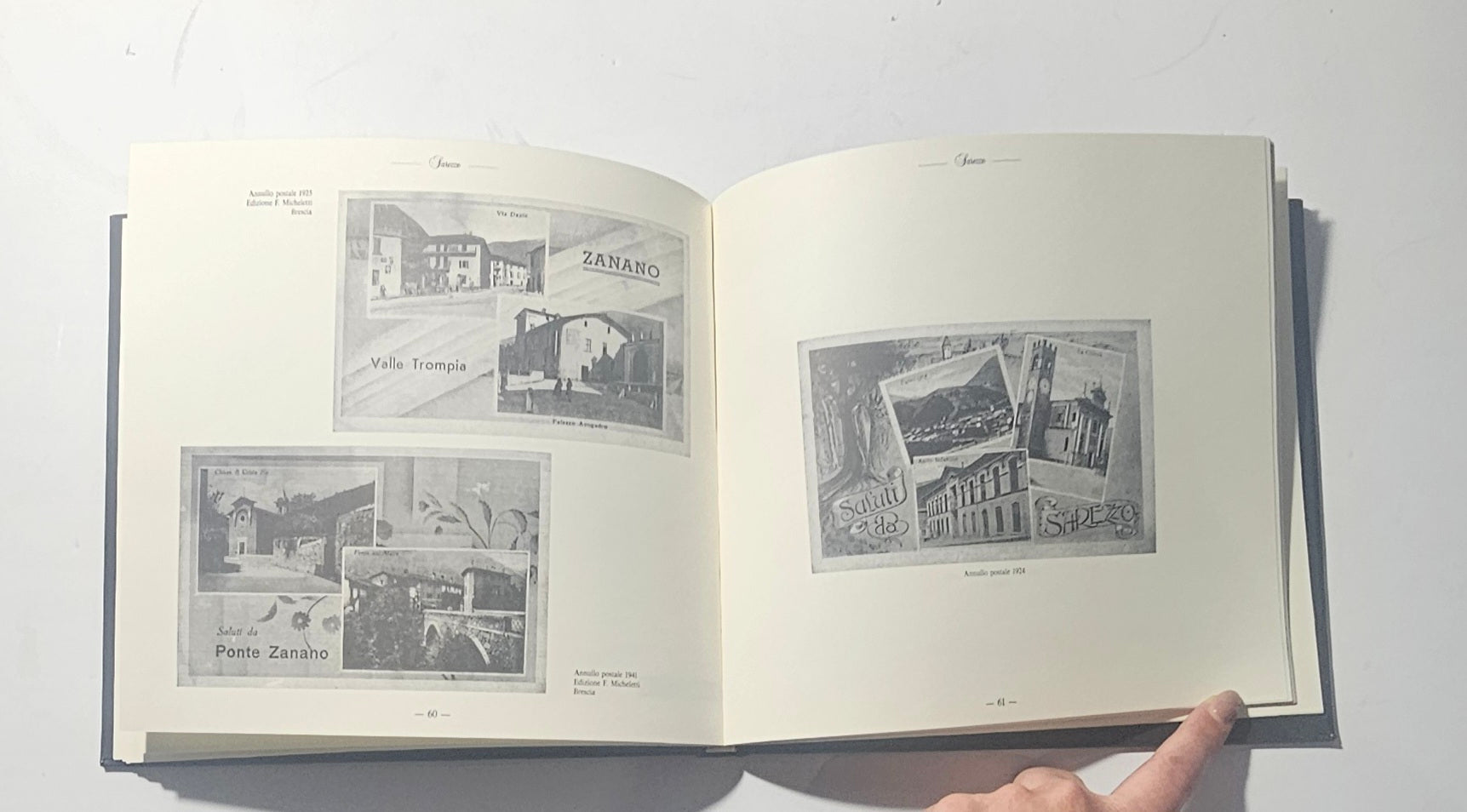 iolibrocarmine pagine interne con cartoline storiche di Zanano Ponte Zanano e Sarezzo