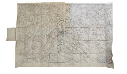 Carte del Presidio di Roma Foglio Est e Ovest mappe topografiche militari antiche iolibrocarmine