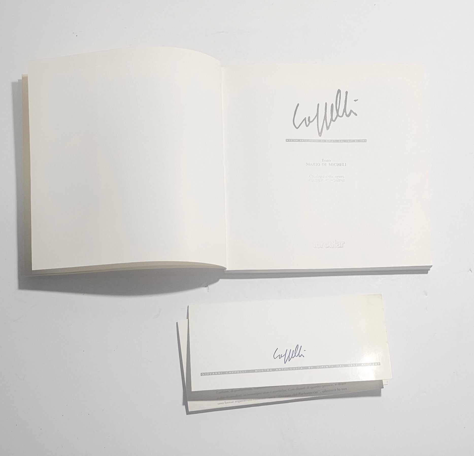 Interno catalogo arte frontespizio
