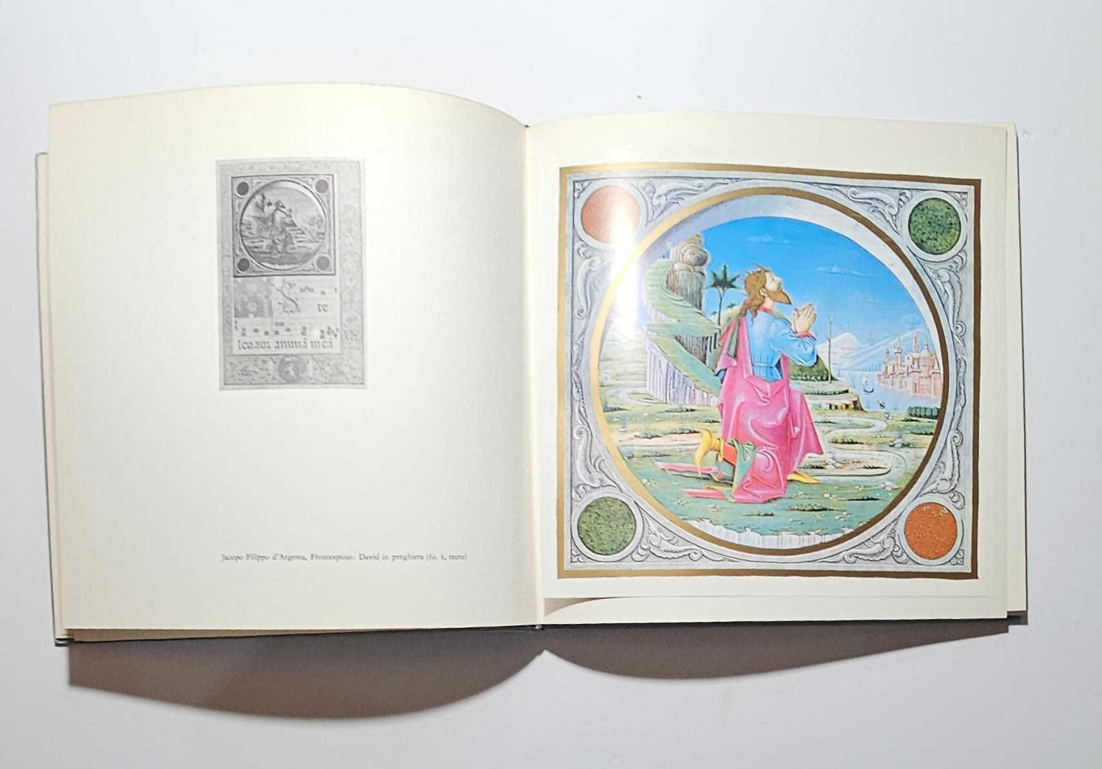 pagina interna con miniatura medievale colorata iolibrocarmine
