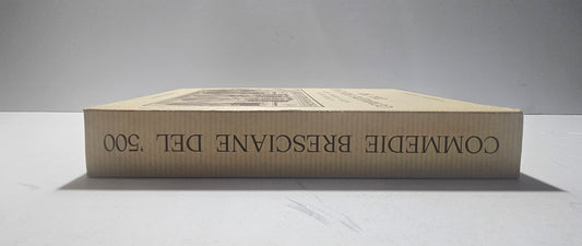 Libro dorso Commedie Bresciane del 500 copertina storia bresciana
