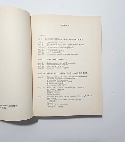 Indice libro studi letterari italiani