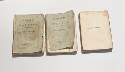 Volumi La congiura di Brescia 1852 libro antico
