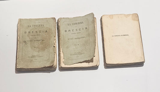 Volumi La congiura di Brescia 1852 libro antico