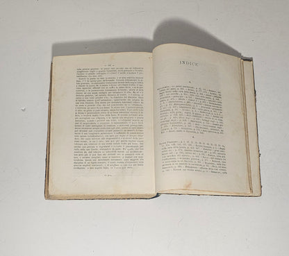 Indice libro 1800 antico di psichiatria 
