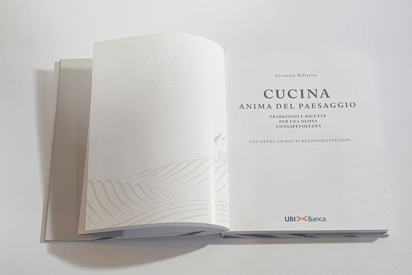 cucina anima del paesaggio frontespizio ricette italiane libro