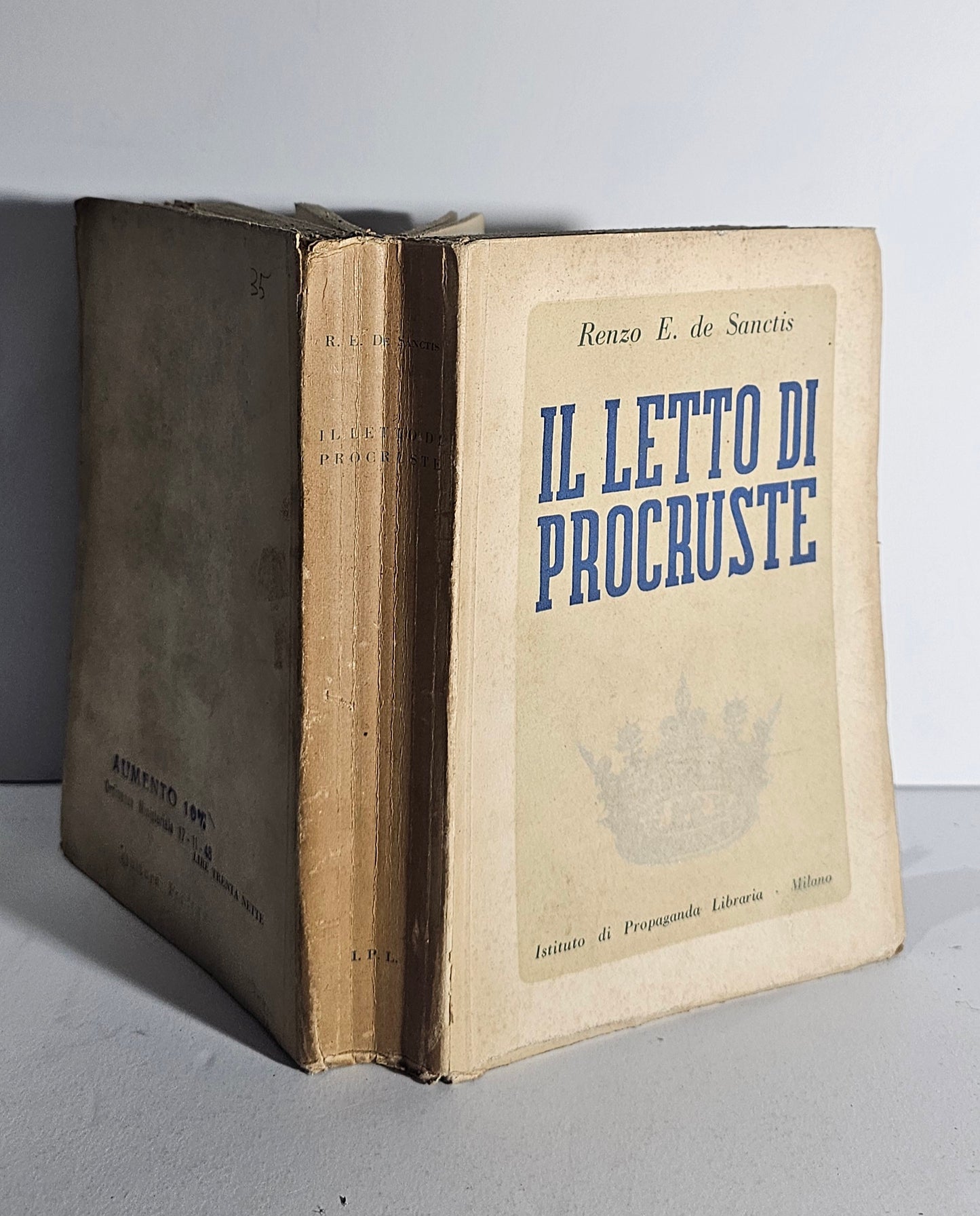 Libro Il letto di Procuste De Sanctis Istituto propaganda libraria 
