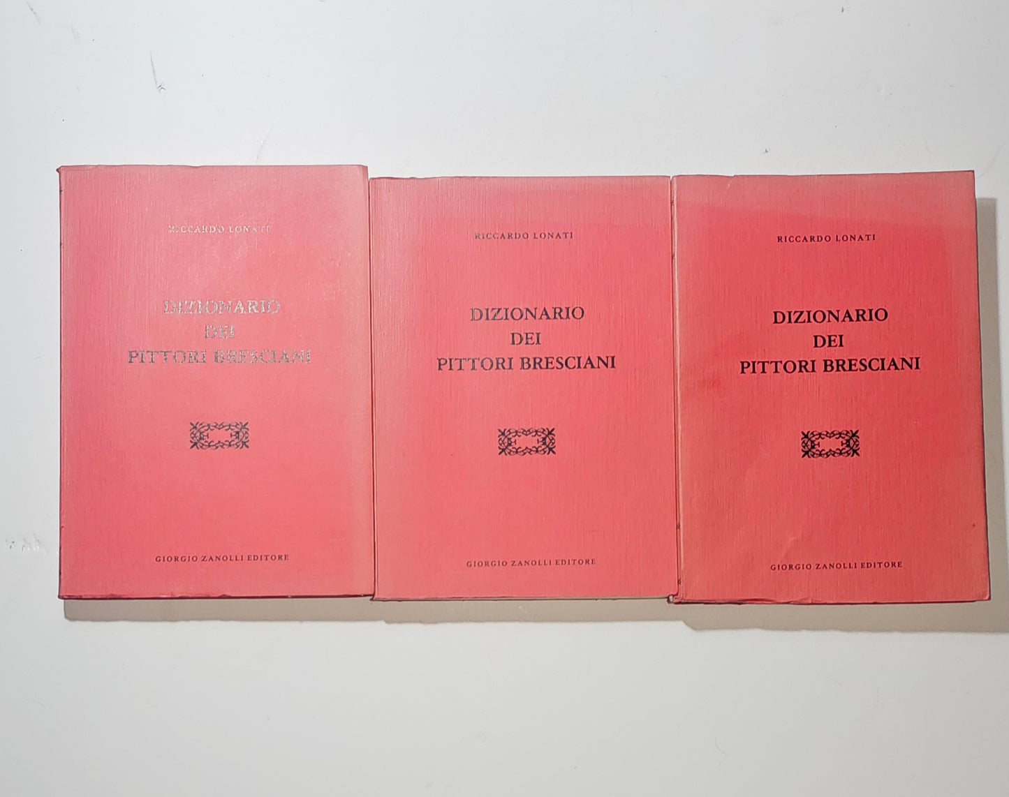 iolibrocarmine dizionario pittori bresciani lonati copertine tre volumi
