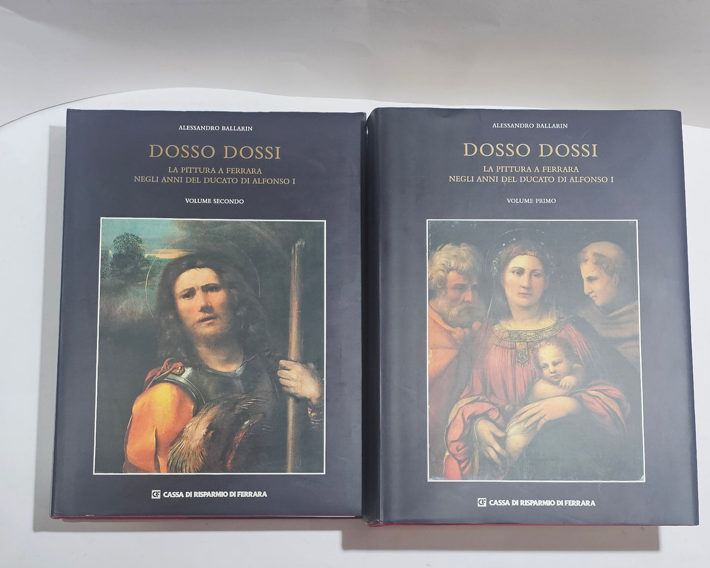 Due volumi Dosso Dossi Ballarin pittura ferrarese Rinascimento