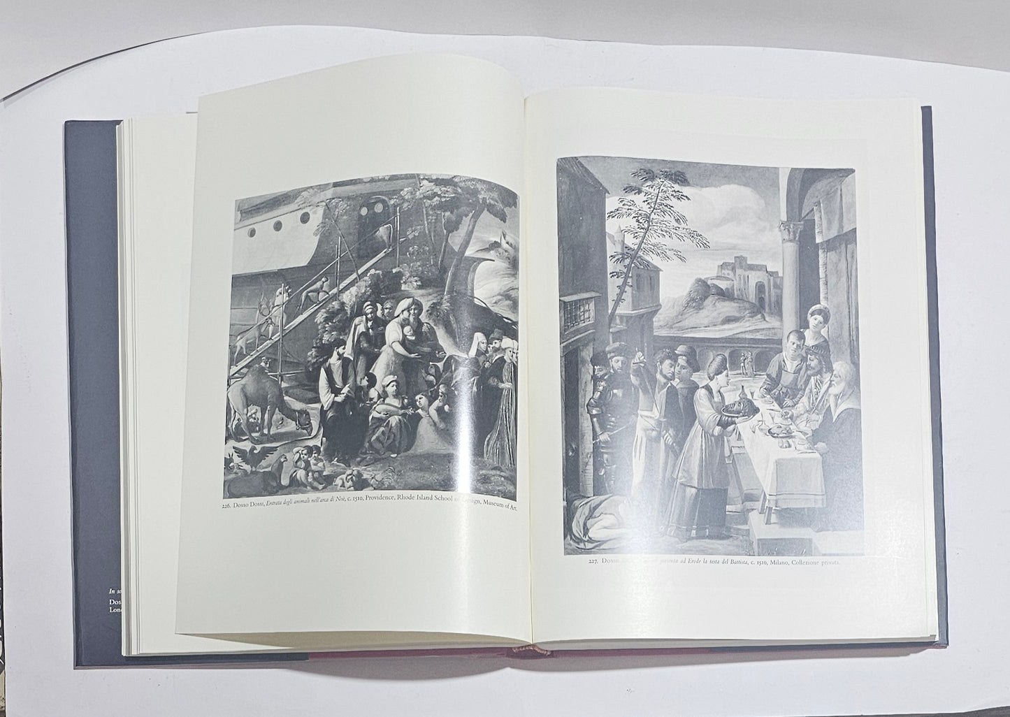 Riproduzioni opere Dosso Dossi libro monografia artistica bianco e nero 