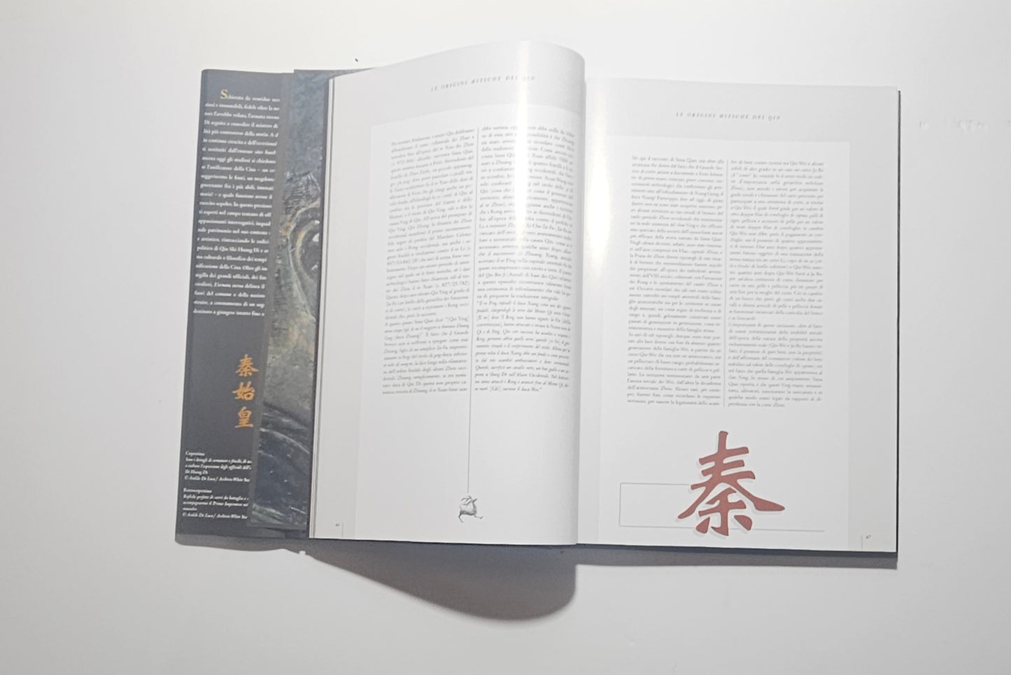 Interno libro soldati terracotta fotografie archeologia Cina testo due colonne
