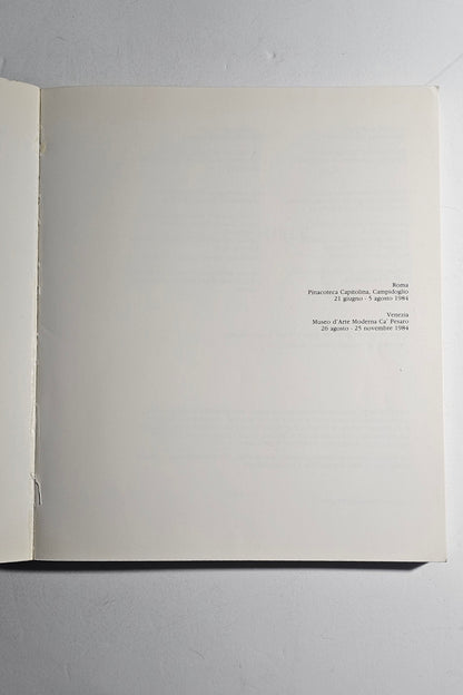 iolibrocarmine catalogo mostra Schiele Roma Venezia 1984
