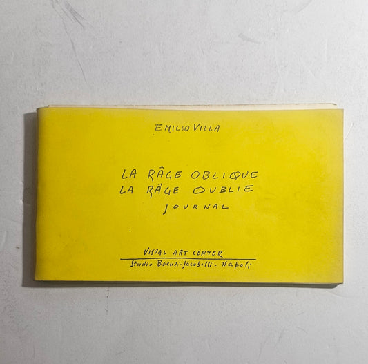 Emilio Villa La Râge Oblique La Râge Oublie copertina originale Iolibrocarmine