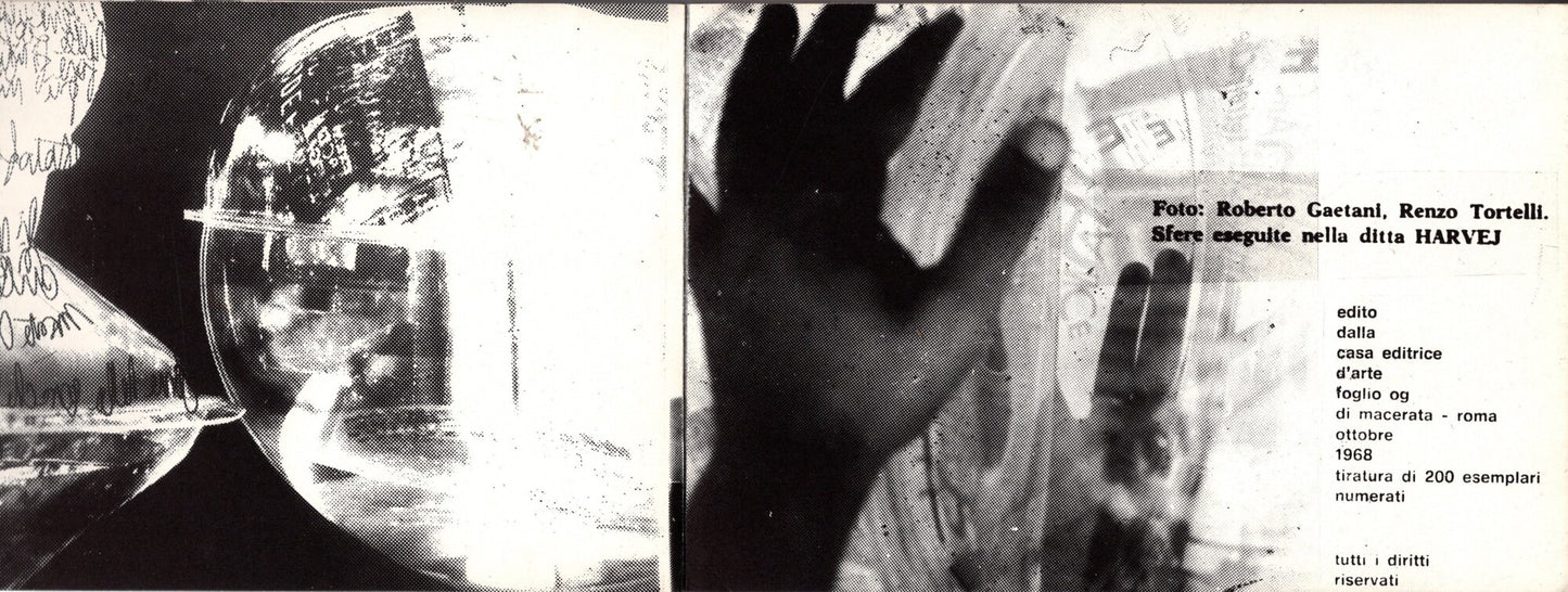 Libro raro di Emilio Villa pubblicato da Foglio nel 1968 con fotografie di Roberto Gaetani e Renzo Tortelli iolibrocarmine
