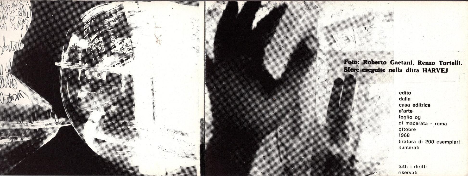 Libro raro di Emilio Villa pubblicato da Foglio nel 1968 con fotografie di Roberto Gaetani e Renzo Tortelli iolibrocarmine