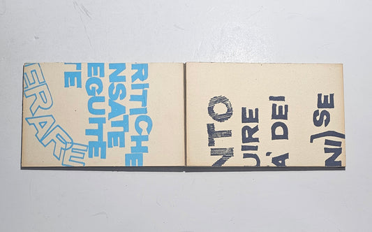 Emilio Villa Le Palle Giranti libro d’artista Foglio 1968 copertina originale iolibrocarmine