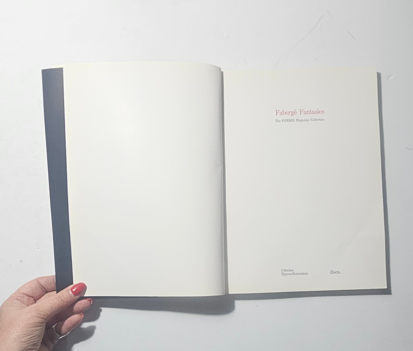 Frontespizio del catalogo Fabergé Fantasies Collezione Thyssen Bornemisza iolibrocarmine