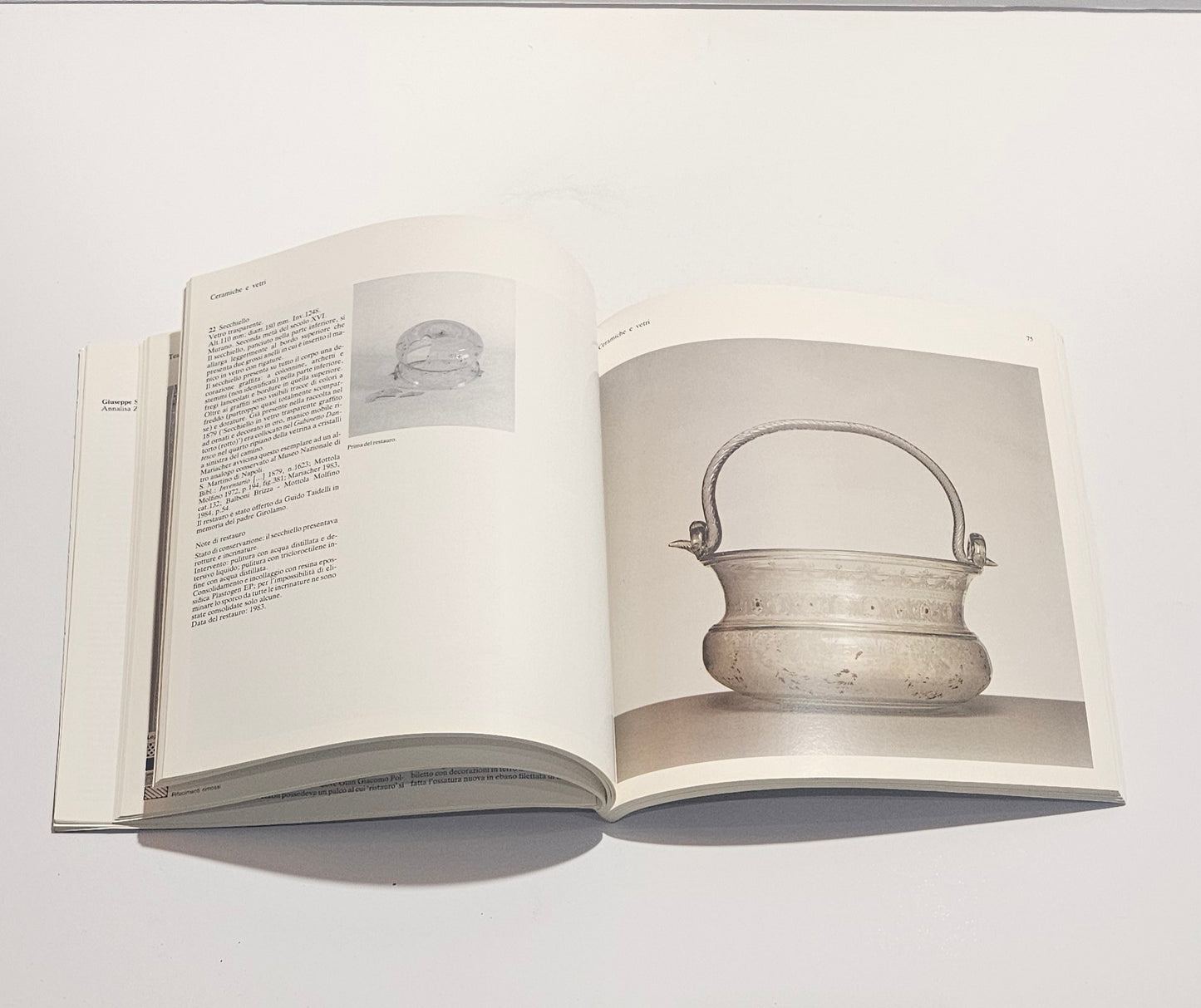 Pagine interne dettagli restauro opere d’arte catalogo mostra