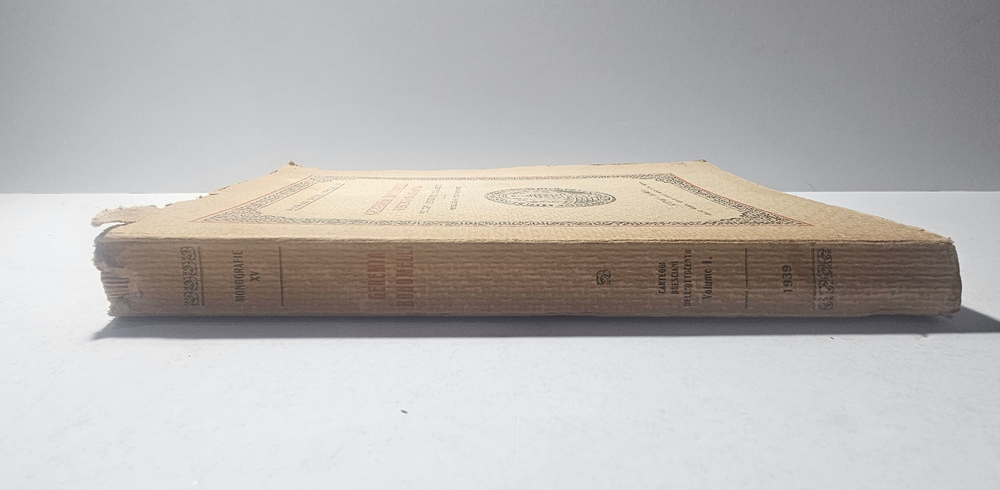 iolibrocarmine geremia bonomelli libro dorso originale 1939
